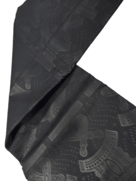 African Black  Embossed cloth 6 Yard