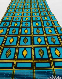 African Wax Fabric/Wax Clothes/Ghanaian Wax Print/Nigerian Ankara. 6 Yards Piece