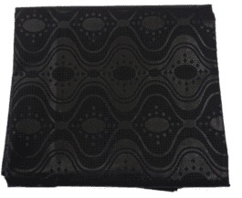 African Black  Embossed cloth 6 Yard