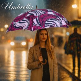 African Wax Print Umbrella