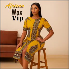 African Wax Fabric/Wax Clothes/Ghanaian Wax Print/Nigerian Ankara. 6 Yards Piece