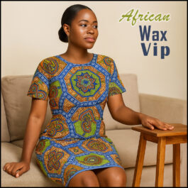 African Wax Fabric/Wax Clothes/Ghanaian Wax Print/Nigerian Ankara. 6 Yards Piece