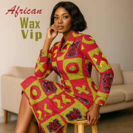 African Wax Fabric/Wax Clothes/Ghanaian Wax Print/Nigerian Ankara. 6 Yards Piece