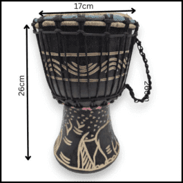 Drum (Djembe) Size Height 26cm X Top Diameter 17cm