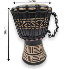 Drum (Djembe) Size Height 26cm X Top Diameter 17cm