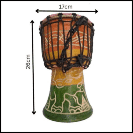Drum (Djembe) Size Height 26cm X Top Diameter 17cm