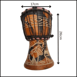 Drum (Djembe) Size Height 26cm X Top Diameter 17cm