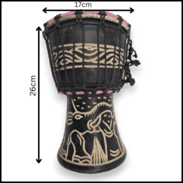Drum (Djembe) Size Height 26cm X Top Diameter 17cm