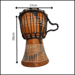Drum (Djembe) Size Height 26cm X Top Diameter 17cm