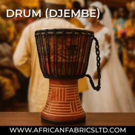 Drum (Djembe) Size Height 24cm X Top Diameter 14cm