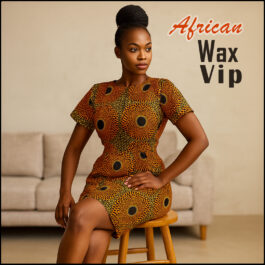 African Wax Fabric/Wax Clothes/Ghanaian Wax Print/Nigerian Ankara. 6 Yards Piece