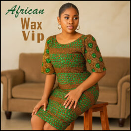 African Wax Fabric/Wax Clothes/Ghanaian Wax Print/Nigerian Ankara. 6 Yards Piece