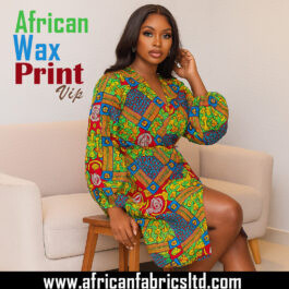 African Wax Fabric/Wax Clothes/Ghanaian Wax Print/Nigerian Ankara. 6 Yards Piece