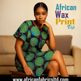 African Wax Fabric/Wax Clothes/Ghanaian Wax Print/Nigerian Ankara. 6 Yards Piece