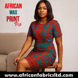 African Wax Fabric/Wax Clothes/Ghanaian Wax Print/Nigerian Ankara. 6 Yards Piece