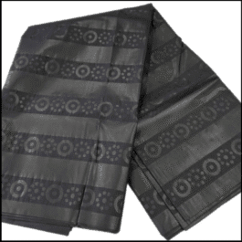 African Black  Embossed cloth 6 Yard