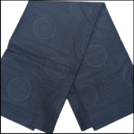 African Black  Embossed cloth 6 Yard