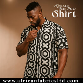 African Wax Print Shirt – Handmade Ankara Shirt for Men