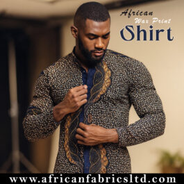 African Wax Print Shirt – Handmade Ankara Shirt for Men