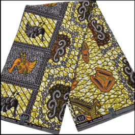 African Wax Fabric/Wax Clothes/Ghanaian Wax Print/Nigerian Ankara. 6 Yards Piece