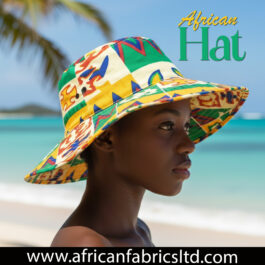 African Wax Print Floppy Cap