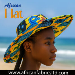 African Wax Print Floppy Cap