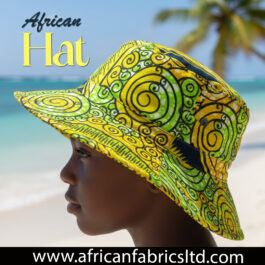 African Wax Print Floppy Cap