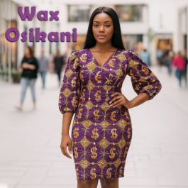 African Wax Metallic Print 6 Yard