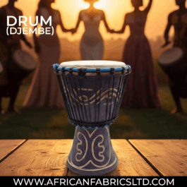 Drum (Djembe) Size Height 26cm X Top Diameter 17cm