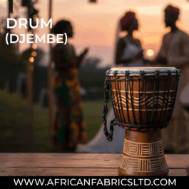Drum (Djembe) Size Height 26cm X Top Diameter 17cm