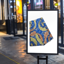 African Wax Metallic Print 6 Yard