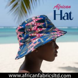 African Wax Print Floppy Cap
