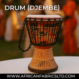 Drum (Djembe) Size Height 26cm X Top Diameter 17cm