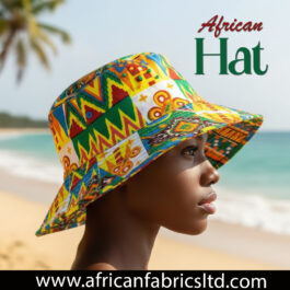 African Wax Print Floppy Cap