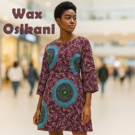 African Wax Metallic Print 6 Yard