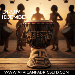 Drum (Djembe) Size Height 26cm X Top Diameter 17cm