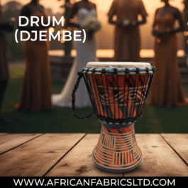 Wooden Drum (Djembe) Size : H-26cm X W-14cm X L-12.5