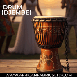 Drum (Djembe) Size Height 24cm X Top Diameter 14cm