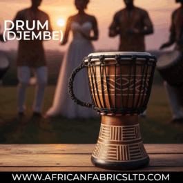 Drum (Djembe) Size Height 26cm X Top Diameter 17cm