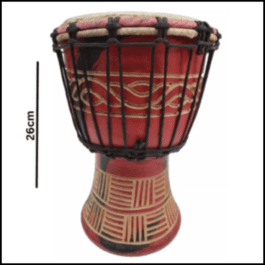 Drum (Djembe) Size Height 26cm X Top Diameter 17cm
