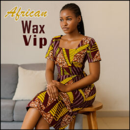 African Wax Fabric/Wax Clothes/Ghanaian Wax Print/Nigerian Ankara. 6 Yards Piece