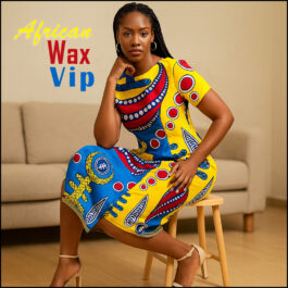 African Wax Fabric/Wax Clothes/Ghanaian Wax Print/Nigerian Ankara. 6 Yards Piece