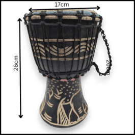 Drum (Djembe) Size Height 26cm X Top Diameter 17cm