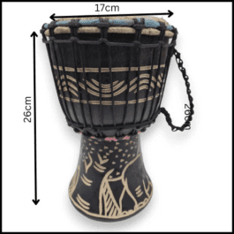 Drum (Djembe) Size Height 26cm X Top Diameter 17cm