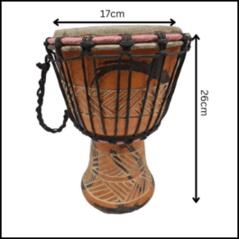 Drum (Djembe) Size Height 26cm X Top Diameter 17cm