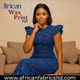 African Wax Fabric/Wax Clothes/Ghanaian Wax Print/Nigerian Ankara. 6 Yards Piece