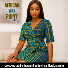 African Wax Fabric/Wax Clothes/Ghanaian Wax Print/Nigerian Ankara. 6 Yards Piece