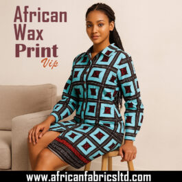 African Wax Fabric/Wax Clothes/Ghanaian Wax Print/Nigerian Ankara. 6 Yards Piece