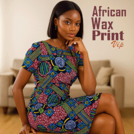 African Wax Fabric/Wax Clothes/Ghanaian Wax Print/Nigerian Ankara. 6 Yards Piece