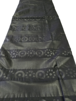 African Black  Embossed cloth 6 Yard